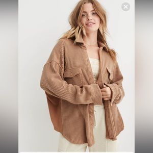 Aerie Like New LumberJane Waffle Shirt